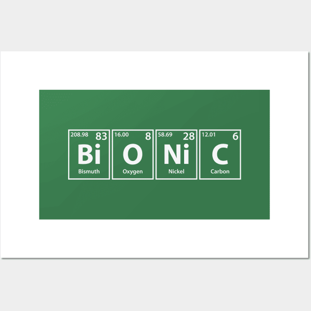 Bionic Elements Spelling Wall Art by cerebrands